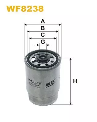 WIX FILTERS WF8238 Топливный фильтр