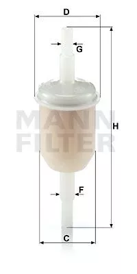 MANN-FILTER WK31210 Топливный фильтр