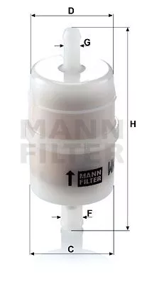 MANN-FILTER WK326 Топливный фильтр