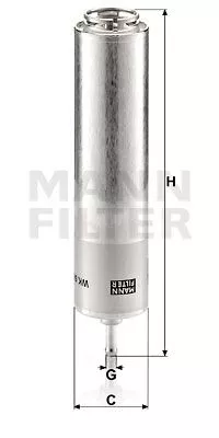 MANN-FILTER WK5001 Топливный фильтр