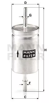 MANN-FILTER WK512 Топливный фильтр