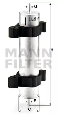 MANN-FILTER WK521/2 Топливный фильтр