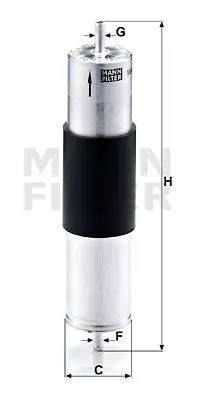 MANN-FILTER WK521/3 Топливный фильтр