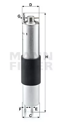 MANN-FILTER WK532/1 Паливний фільтр