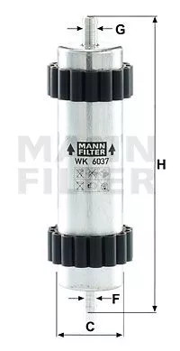 MANN-FILTER WK6037 Топливный фильтр