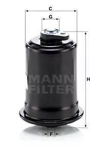 MANN-FILTER WK614/10 Топливный фильтр