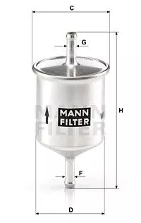 MANN-FILTER WK66 Топливный фильтр