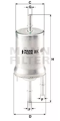 MANN-FILTER WK69 Топливный фильтр