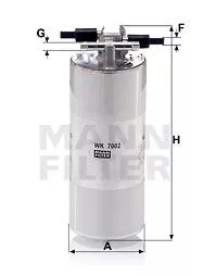 MANN-FILTER WK7002 Топливный фильтр