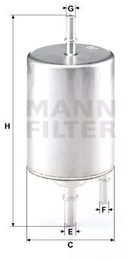 MANN-FILTER WK720/4 Паливний фільтр