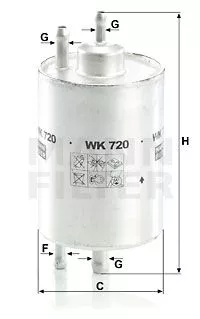 MANN-FILTER WK720 Топливный фильтр