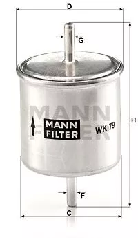 MANN-FILTER WK79 Топливный фильтр