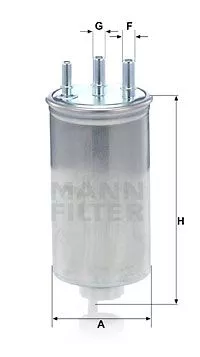MANN-FILTER WK8039 Топливный фильтр