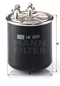MANN-FILTER WK820/1 Топливный фильтр