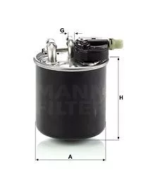 MANN-FILTER WK820/14 Топливный фильтр