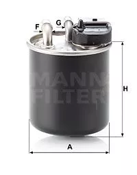 MANN-FILTER WK820/16 Топливный фильтр