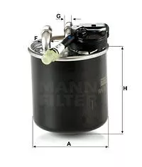 MANN-FILTER WK820/17 Топливный фильтр