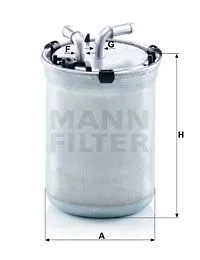 MANN-FILTER WK823/2 Топливный фильтр