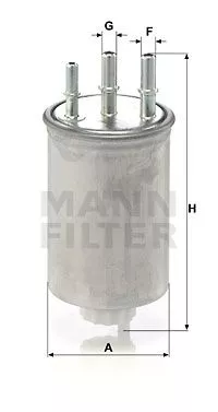 MANN-FILTER WK829/6 Топливный фильтр