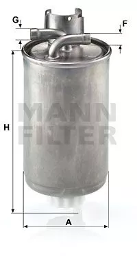 MANN-FILTER WK 829 Топливный фильтр