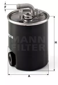 MANN-FILTER WK842/18 Топливный фильтр
