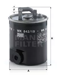 MANN-FILTER WK 842/19 Топливный фильтр