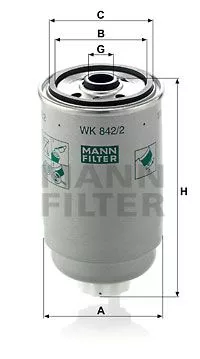 Топливный фильтр MANN-FILTER WK8422 на GAZ VOLGA