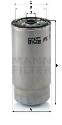 MANN-FILTER WK 845/7 Паливний фільтр