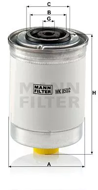 MANN-FILTER WK850/2 Топливный фильтр