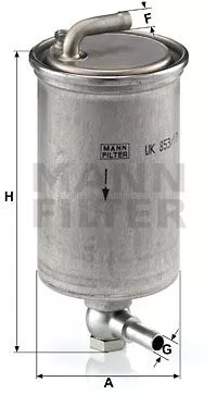 MANN-FILTER WK853/17 Топливный фильтр