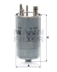 MANN-FILTER WK853/20 Топливный фильтр