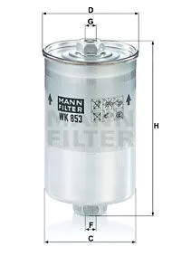 MANN-FILTER WK853 Топливный фильтр