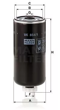 MANN-FILTER WK854/1 Топливный фильтр