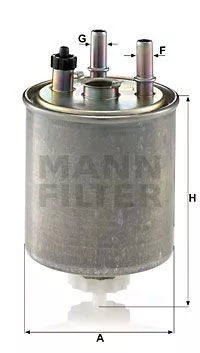 MANN-FILTER WK9022 Топливный фильтр