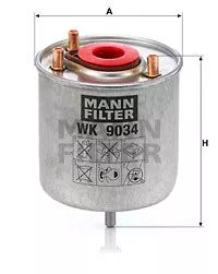 MANN-FILTER WK9034Z Топливный фильтр