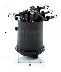 MANN-FILTER WK939/1 Топливный фильтр
