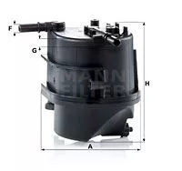 MANN-FILTER WK939 Топливный фильтр