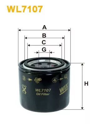 WIX FILTERS WL7107 Масляный фильтр