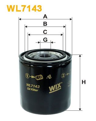 WIX FILTERS WL7143 Масляный фильтр