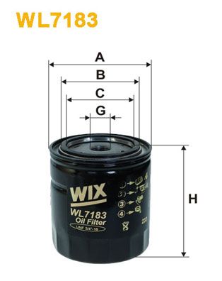 WIX FILTERS WL7183 Масляный фильтр