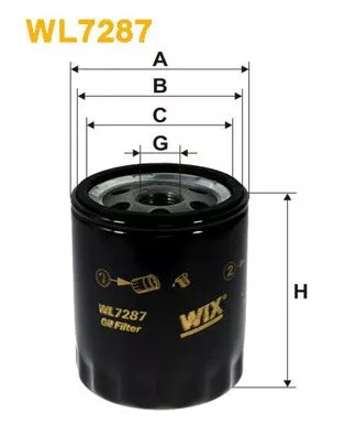 WIX FILTERS WL7287 Оливний фільтр