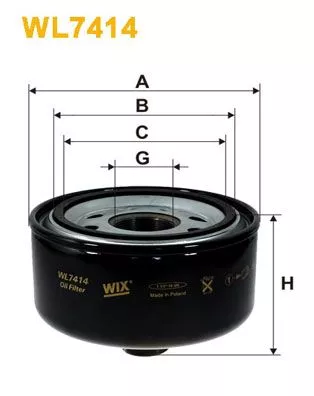 WIX FILTERS WL7414 Масляный фильтр