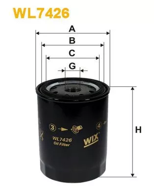 WIX FILTERS WL7426 Масляный фильтр