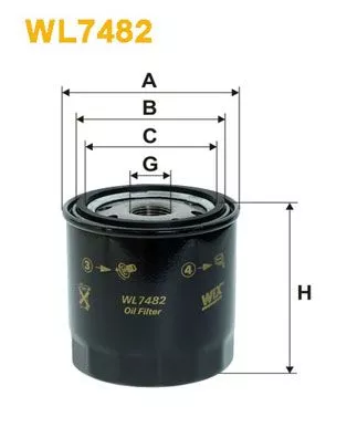 WIX FILTERS WL7482 Оливний фільтр