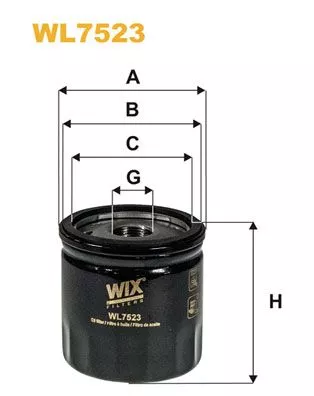 WIX FILTERS WL7523 Оливний фільтр