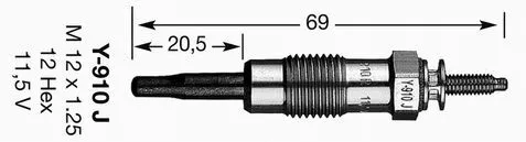Ngk 3617 Свічка розжарювання