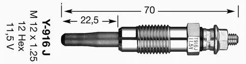 Ngk 5906 Свеча накаливания