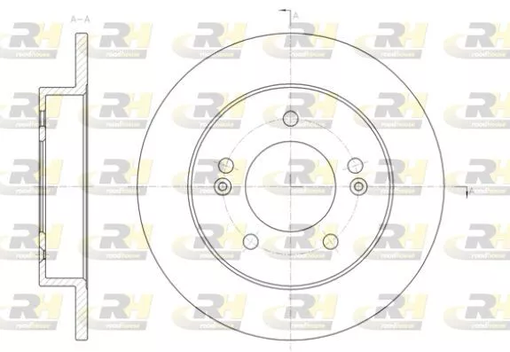 ROADHOUSE 6143200 Гальмівні диски